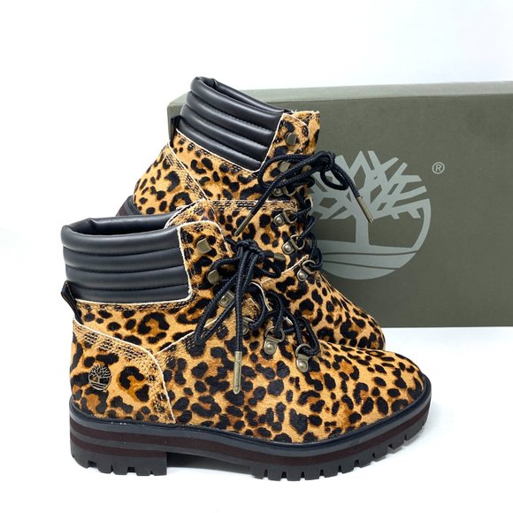 Timberland WOMEN Size TB 0A2GCR V24 LONDON SQUARE MID HIKER Brown Leather Boots - Picture 4 of 10